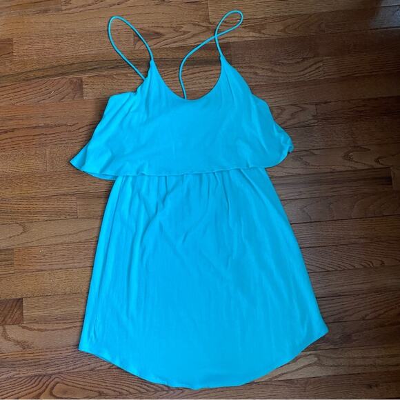 NWT $49 Victoria’s Secret Turquoise Blue Cotton Swim Cover Up SMALL NEW - Picture 7 of 7